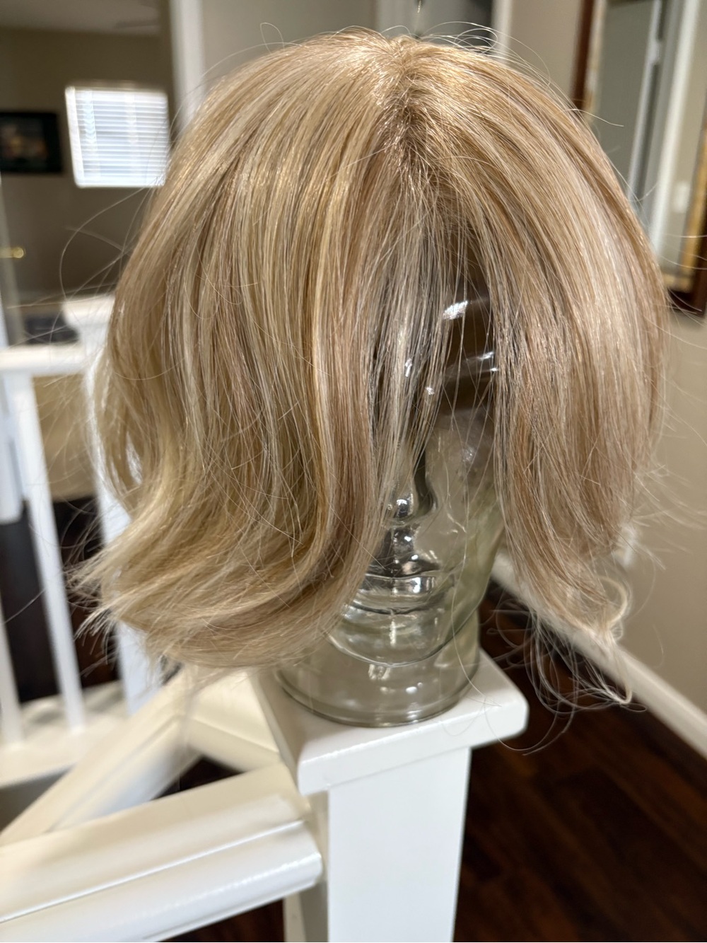 BelleTress Pandora V Wig in Cool Champagne Blonde Fully hand tied!